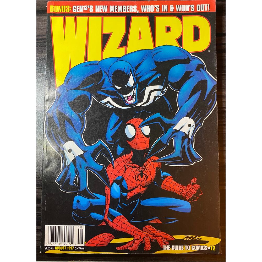 1997 Wizard Vintage Magazine August #72 Collectible Whos In Whos Out Book